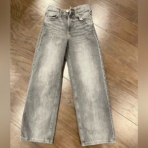 H&M Dark Gray Wide-Leg Jeans Girls Size 8